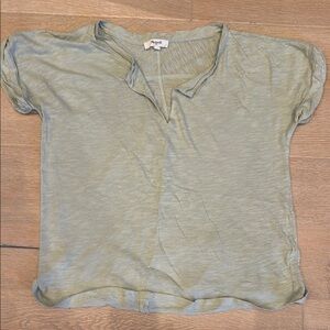 Madewell Light Green short Sleeve T-Shirt Relaxed Fit